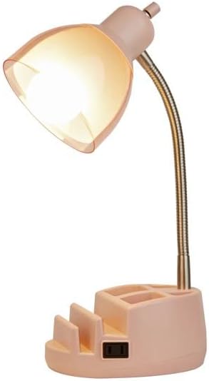 Urban Shop Organizer Task Lamp, Blush