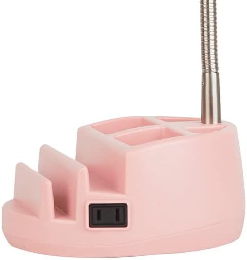 Urban Shop Organizer Task Lamp, Blush