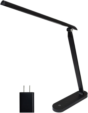 AULTRA LED DESK LAMP LIGHT - Touch Control Desk Lamp with Multiple Brightness Level - Lights for Bedroom, The Office Desk, Reading Lamps, Bedside Table and Standing Desk (Black)