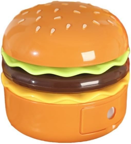 Cute Desk Lamp,Table lamp,Night Lights,Hamburger Small Night lamp,Desk Accessories, Room Decor for Boys Girls Gifts, Yellow, SY-KD300