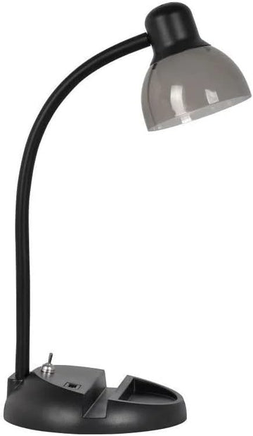 SIMPLEE ADESSO Charging Station LED Desk Lamp, Black Finish