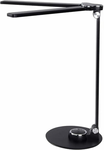 LED Desk Lamp Dimmable Table Lamp, LED Desk Lighting with USB Charging Port, 10W Foldable Rotatable Desk Lights, Touch Control Adjustable Office Lamp with Adapter for Reading