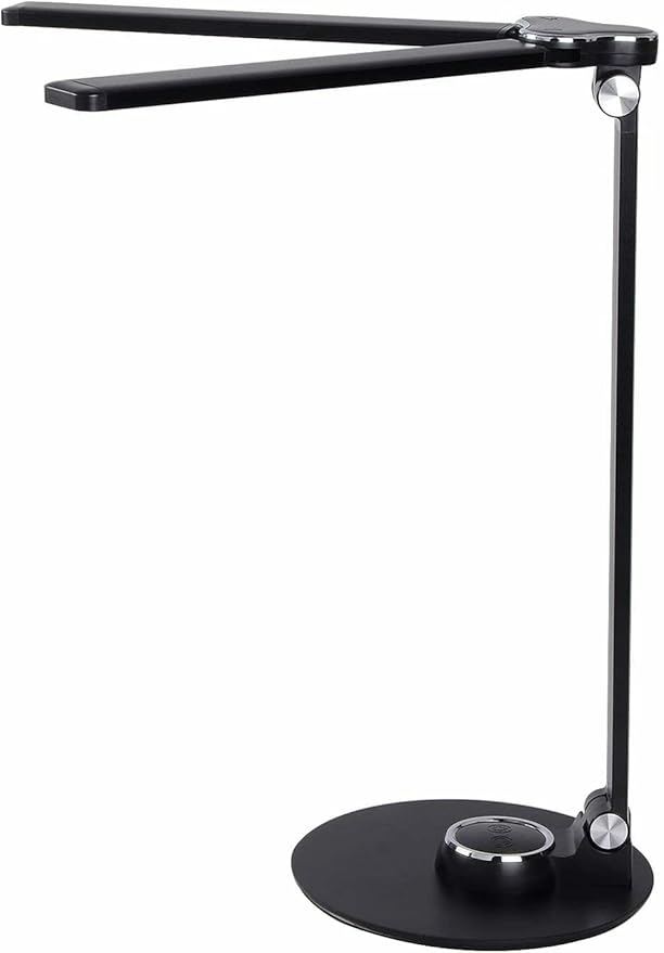 LED Desk Lamp Dimmable Table Lamp, LED Desk Lighting with USB Charging Port, 10W Foldable Rotatable Desk Lights, Touch Control Adjustable Office Lamp with Adapter for Reading