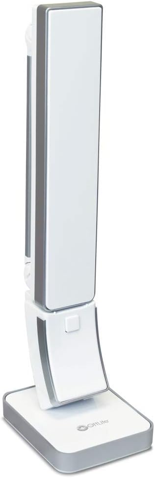 OttLite 13W Slimline Desk Lamp - Home, Office, Bedroom, or Reading (White)