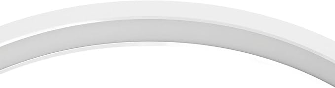 LED Half Moon Light, 25W Desktop LED Light 3000K to 6500K Desktop Beauty Lamp LED Half Moon Light Half Moon Beauty Lamp Half Moon Shaped Adjust Brightness Eyelash Beauty Lamp, White half moon light