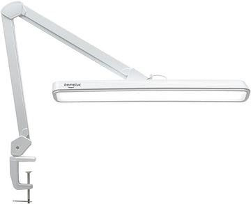 LED Architect Desk Lamp with Clamp, Metal Swing Arm 2000 Lumens Dimming Office Table Lamp for Task Work Drafting Reading Desktop, 234PCS Bright LEDs, 24W, 5 Color Temperatures Workbench Lamp