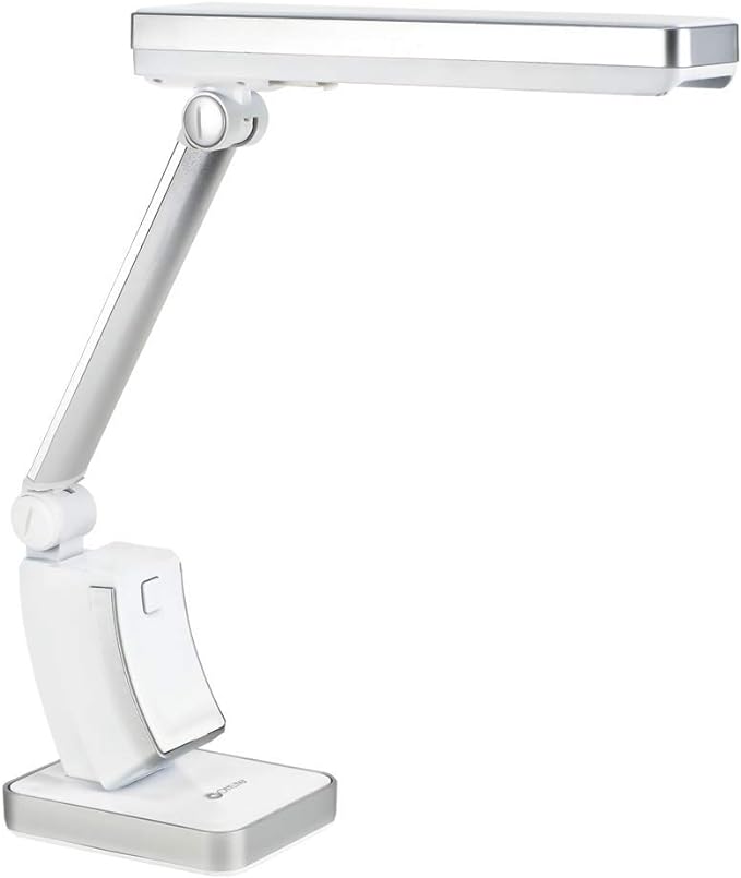 OttLite 13W Slimline Desk Lamp - Home, Office, Bedroom, or Reading (White)