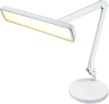 Neatfi (New Model XL 2,500 Lumens LED Task Lamp, 3 Light Modes, 3000-6000K Correlated Color Temperature, 30W Super Bright Desk Lamp, Dimmable, 162 Pcs SMD LED (CCT with Base, White)