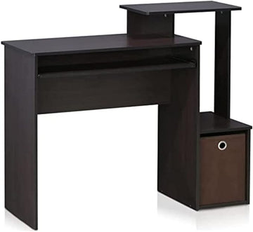 Furinno Econ Multipurpose Home Office Computer Writing Desk, regular, Dark Walnut