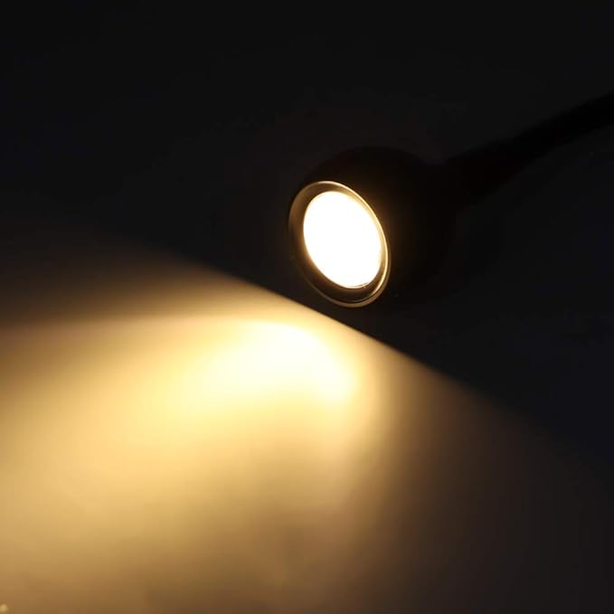 LED Desk Lamp Foldable USB Rechargeable Table Light Bedside Night Lamp Small Clip Lamp Eye Care Reading Light Dimmable Beauty Lamp for Bedroom Office