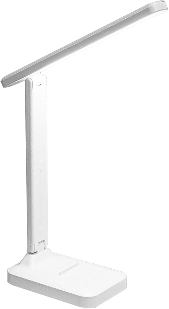 Desk lamp,LED Lamp,Touch Control,3 Color Modes,Eye-Protecting Table Lamp,Led Lights for Bedroom,Home,Office,Black (Medium Size, White)