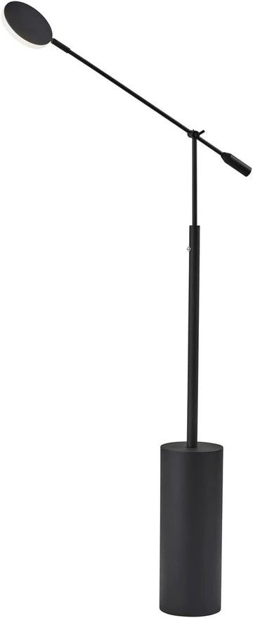 Adesso Home 2151-01 Contemporary Modern LED Floor Lamp from Grover Collection in Black Finish, 6.00 inches