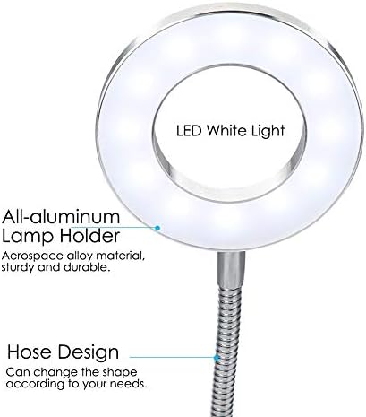 Makeup, USB Makeup Tattoo LED Lamp, Beauty Lamps, Microblading Light Beauty with Clamp LED Desk Lamp for Eyebrow/