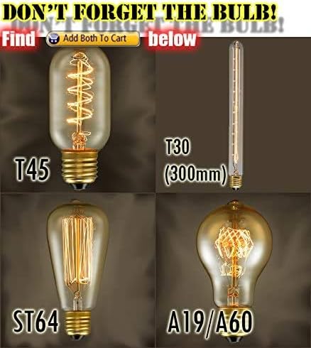 Steampunk Lamp with Dimmer, Dimmable Loft Style Industrial Vintage Antique Style Light with Bulb, Clock with Iron Piping Desk Lamp, Retro Desk Lamp LL-029