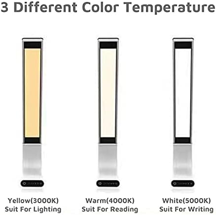 Mark' Wireless LED Desk Lamp, 360 Adjustable, Portable, Foldable and USB Rechargeable, Up to 40 Hours of Continuous Light, Touch Control, 6 Brightness Levels, 3 Light Modes (Gold)