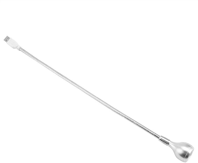 Desk Lamp, LED Mini USB Lamp, Nonradiative No Flicker Home for Desk(Silver, White light)