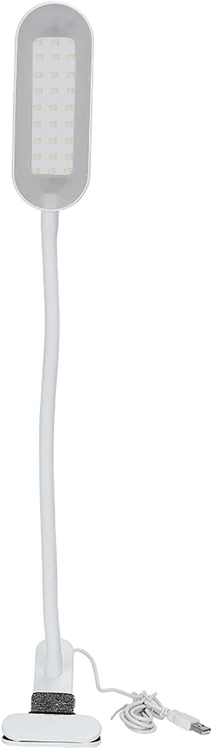Clina USB Desk Lamp, LED Touch Switch Tattoo Eye Nail Art Desk Light Dimmer USB for Office Reading Relaxation Bedtime Tattoo Light Studying (White)
