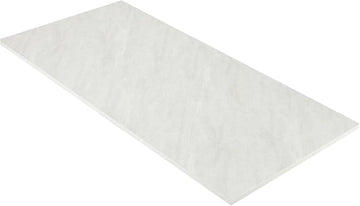 Kaboon Universal Tabletop 45.67"x23.62", Solid One-Piece Melamine Table Top, Double Desk L-Desk DIY, Home and Office,Sea Salt/White