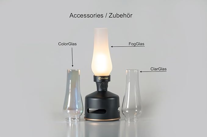MoriMori design lamp with loudspeaker (pearl white)