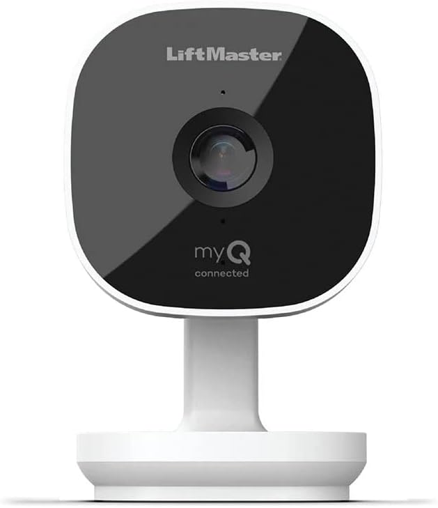 LiftMaster myQ Smart Garage HD Camera - WiFi Enabled - myQ Smartphone Controlled - Two Way Audio - Works with Key by Amazon in-Garage Delivery - Model MYQ-SGC1WLM, White