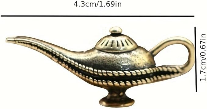 Vintage Solid Brass Magic Lamp - Exquisite Desk Decor for Collectors - Perfect Home or Office Accent（Magic Lamp）