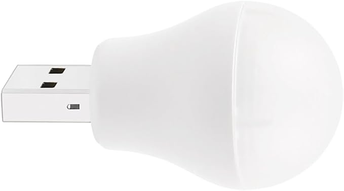USB Plug Lamp, Mini Bulb Shape Night Light, Flexible LED Ambient Light, Emergency Lighting, Compact, Eye Protection Reading Light Small Round Light (8 Pack,Warm White)