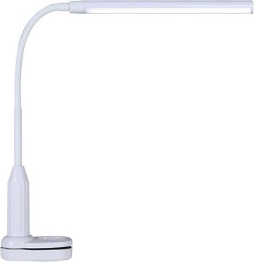 LED Desk Lamp, Clamp on Desk Light, Eye-Caring Gooseneck Clip on Light, 3 Color Modes, Stepless Dimming - Highly Adjustable Clamp Task Lamp/Table Lamp for Reading, Sewing, Drafting, Office