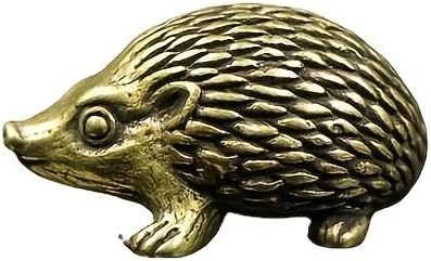 Vintage Solid Brass Hedgehog Figurine - Charming Desk Decor for Collectors - Perfect Home or Office Accent(Hedgehog)