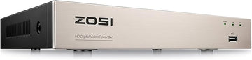 ZOSI H.265+ 8CH 3K Lite Hybrid 4-in-1 Analog/AHD/TVI/CVI Surveillance Video Recorders CCTV DVR System for 720P, 1080P Security Cameras, No HDD