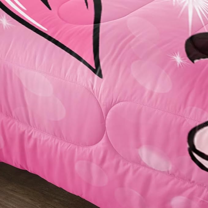 Black Girl Comforter Set Queen for Kids,Black Girl Magic Bedding Set,Cuet Black Princess Girl Comforter Black Queen Melanin Bedroom Bed Set