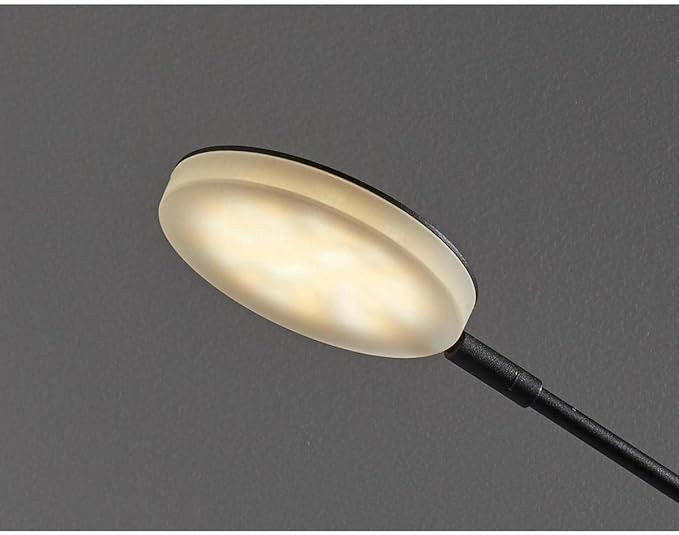 Adesso Home 2150-01 Contemporary Modern LED Desk Lamp from Grover Collection in Black Finish, 4.75 inches