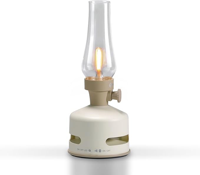 MoriMori design lamp with loudspeaker (pearl white)
