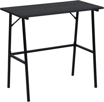 FurnitureR Home Office Computer Desk, Compact Writing Desk Study Desk with Metal Frame for Apartment, Dorm, Bedroom, Small Space (31.5 Inch, Black)