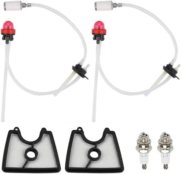 581798001 Fuel Line 581798001 Air Filter Kit for Husqvarna 125B Fuel Line Kit 125 B 125BX 125BVX Handheld Leaf Blower with Fuel Filter Grommet Primer Bulb Spark Plug