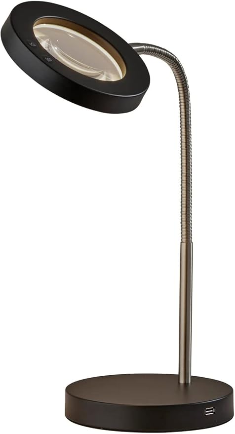 Holmes LED Magnifier Desk Lamp w/Smart Switch