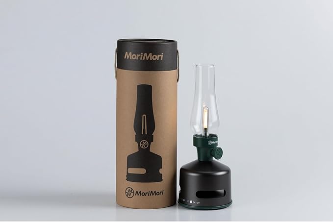 MoriMori design lamp with loudspeaker (green-black)