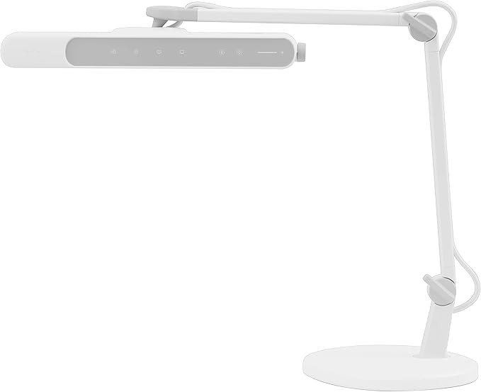 BenQ MindDuo 2 Kids Study Lamp (White), Wide & Even Illumination, Auto Dimming, Brightness & Color Adjustment, Presence Detection