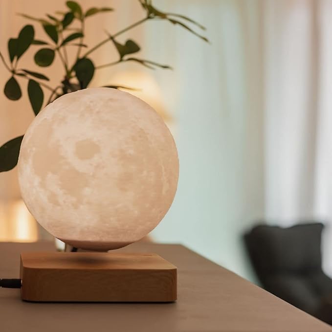 Levitating Moon Lamp, Floating Moon Lamp Magnetic Levitation Moon Light Gifts for girls, boys, Children and teenagers