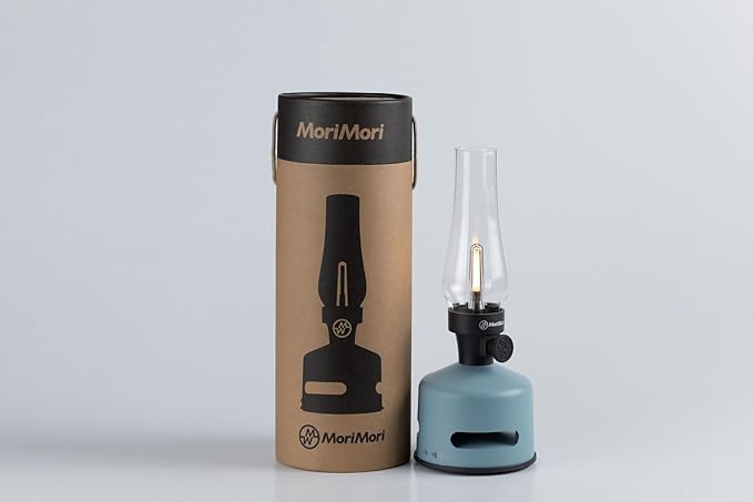 MoriMori design lamp with loudspeaker (sky blue)