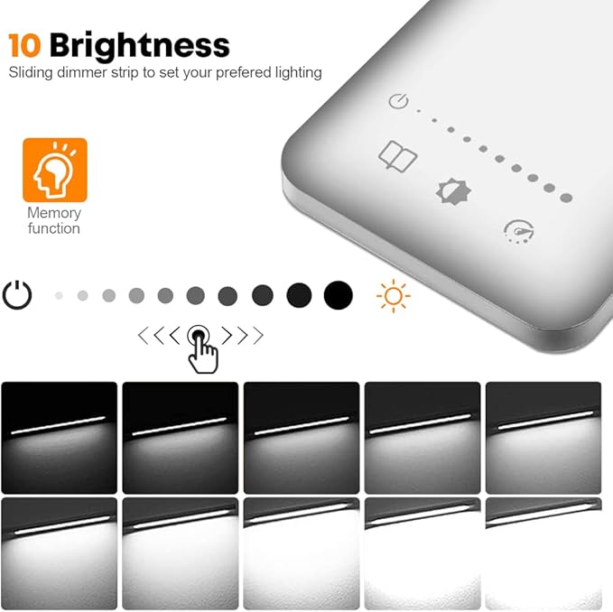 Desk Lamp Eye-Caring LED Table Lamp Dimmable Bedside Lamp with 2 USB Charging Ports and 10 Brightness Levels x 5 Colour Modes Touch Control Daylight Lamp for Office, Bedside, Reading- Auto Timer