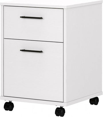 Bush Furniture Key West 2 Drawer Mobile File Cabinet, Rolling File Cabinet for Home Office