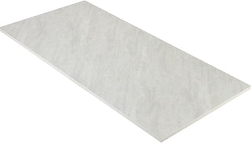 Kaboon Universal Tabletop 40"x18", Solid One-Piece Melamine Table Top, Double Desk L-Desk Floating Desk DIY, Home and Office,Sea Salt/White