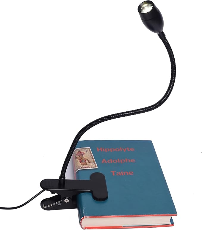 LED Desk Lamp Versatile Clip-on Light Dimmable Zoomable Metal Spotlight with Flexible Arm and Strong Clamp for Reading, Crafting, Working, Painting