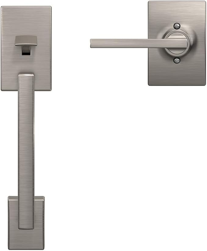 Schlage Encode Wi-Fi Smart Lock with Century Handleset Entry Set for Front Door, Satin Nickel