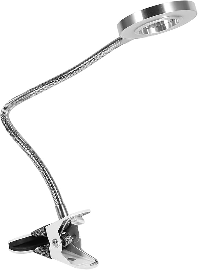 Desk Light Lamp Clip on Light Tattoo Manicure Makeup Light, USB LED Light Beauty Lamp with Clamp, Portable Cold Light Lamp Shadowless Lamp with Flexible Tube
