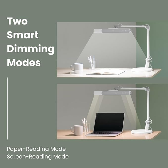 BenQ MindDuo 2 Kids Study Lamp (Purple), Wide & Even Illumination, Auto Dimming, Brightness & Color Adjustment, Presence Detection