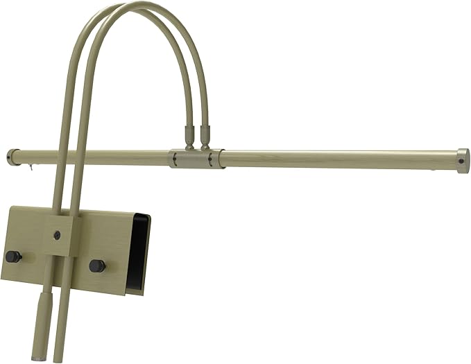 Cocoweb 22" Grand Piano Lamp, LED, Adjustable, Quality Lighting in Antique Brass, with Plug-in Adapter - GPLED22ABD