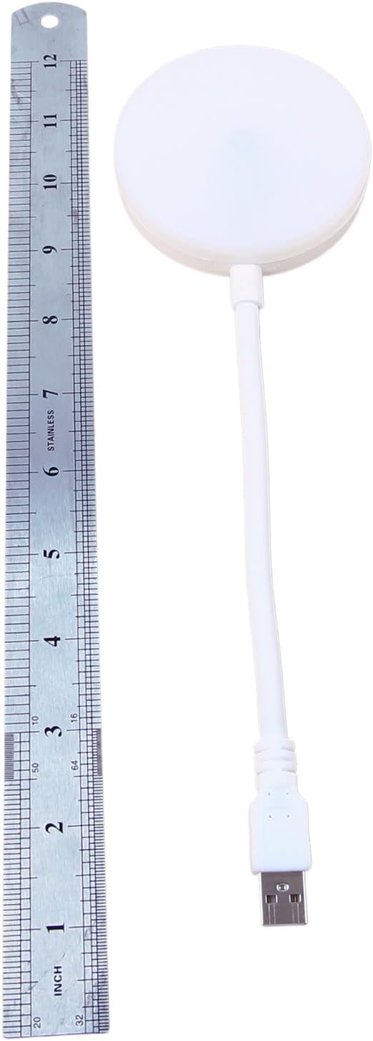 USB Night Light with 3 Color Mode, Arbitrary Brightness Control Small lamp, Portable 360° Flexible Gooseneck for Reading, Makeup, Fill Light, Travel, Outdoor, Power Failure Emergency.