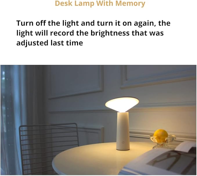 Vortex LS-8925 MINI I LAMP Creative Nordic Style USB Charging Learning Touch Switch Eye Protection Student Dormitory Rechargeable Dimmable Night Light I LED Desk Lamp