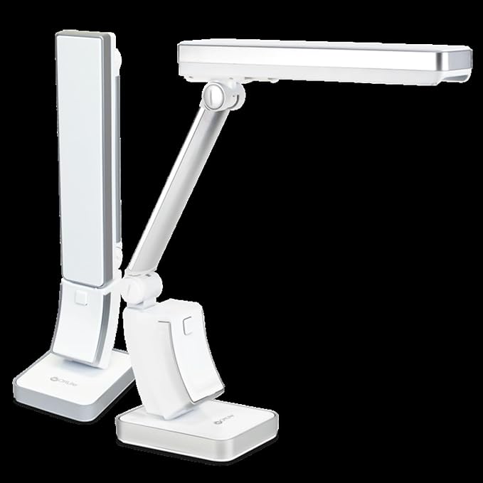 OttLite 13W Slimline Desk Lamp - Home, Office, Bedroom, or Reading (White)